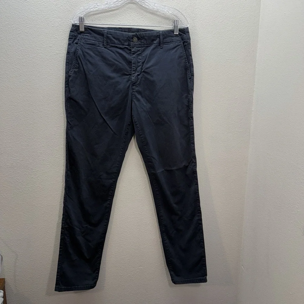 Paige Danford Chino Pants Mens 34 Navy Blue Casual Career Preppy 33x31.5